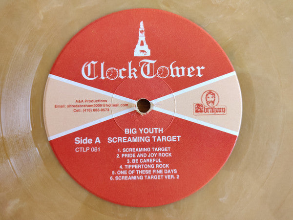 Big Youth : Screaming Target (LP, Album, Ltd, RE, Gol)