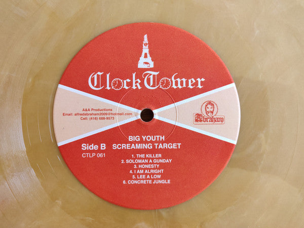 Big Youth : Screaming Target (LP, Album, Ltd, RE, Gol)