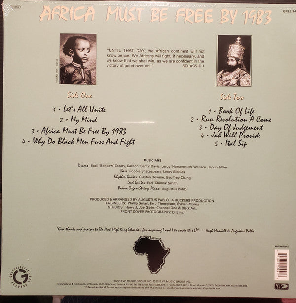 Hugh Mundell : Africa Must Be Free By 1983. (LP, Album, RE)