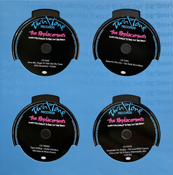The Replacements : Sorry Ma, Forgot To Take Out The Trash (CD, Album, RE, RM + 3xCD + LP, Album + Box, Dlx, L)