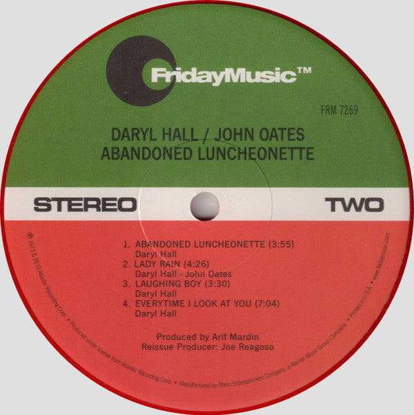 Daryl Hall / John Oates* : Abandoned Luncheonette (LP, Album, Ltd, RE, RM, Red)