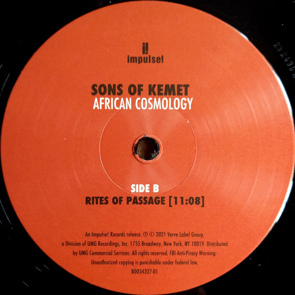 Sons Of Kemet : African Cosmology (12", RSD, Single)