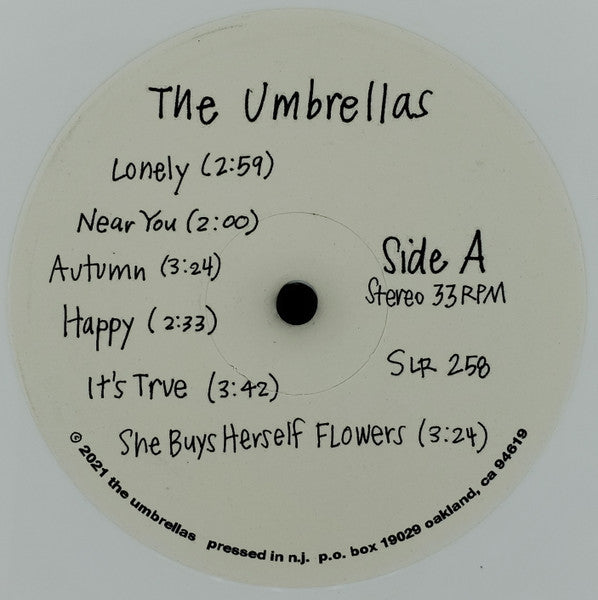 The Umbrellas (2) : The Umbrellas (LP, Album, Ltd, Whi)