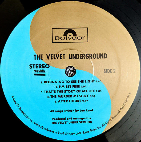 The Velvet Underground : The Velvet Underground (LP, Album, RE, 180)