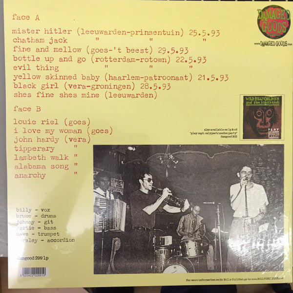 Billy Childish And The Blackhands : Live In The Netherlands (LP, RE)