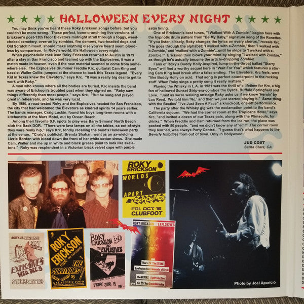 Roky Erickson And The Explosives : Halloween (LP, Ora + LP, Red)