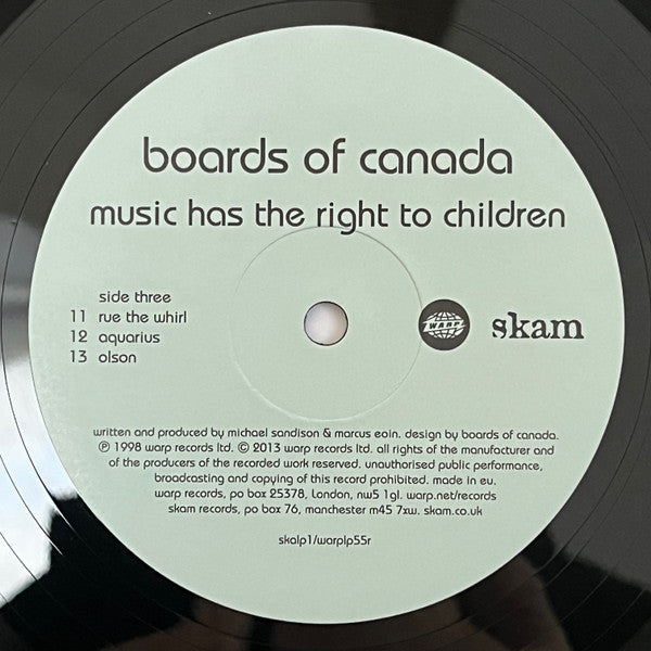 Boards Of Canada : Music Has The Right To Children (2xLP, Album, RE, RP)