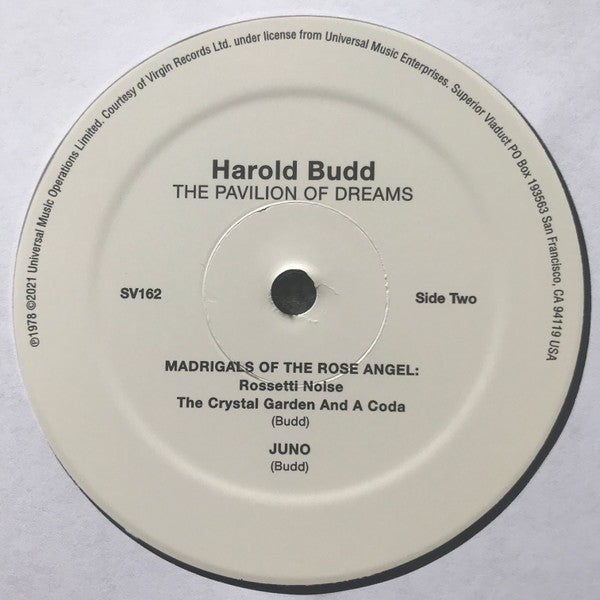 Harold Budd : The Pavilion Of Dreams (LP, Album, RE)