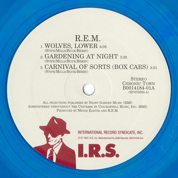 R.E.M. : Chronic Town (12", EP, RSD, Ltd, Num, RE, Blu)