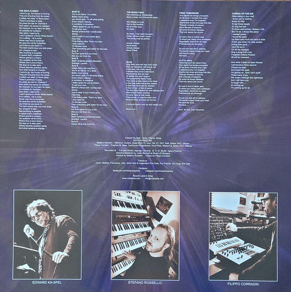 Edward Ka-Spel, Motion Kapture : Anagramma (LP, Album, Ltd, Blu)