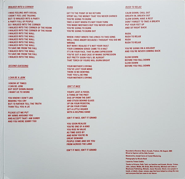 Eddy Current Suppression Ring : Rush To Relax (LP, Album)