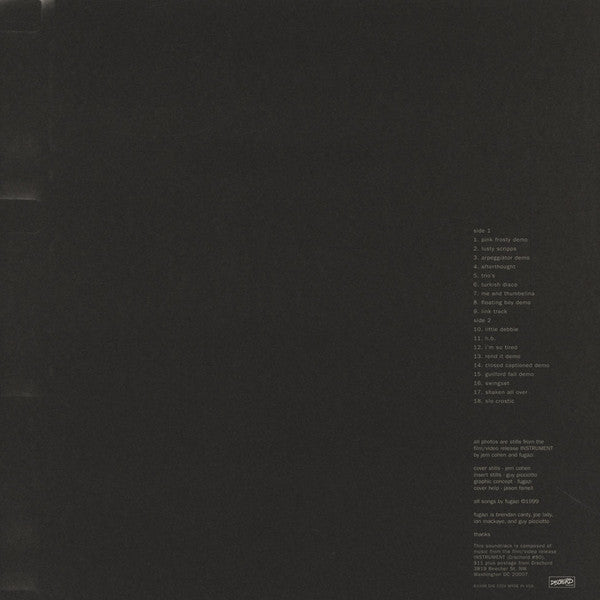 Fugazi : Instrument Soundtrack (LP, Album, RE, RM)