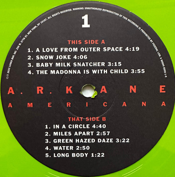 A.R. Kane : Americana (2xLP, RSD, Comp, RE, Gre)