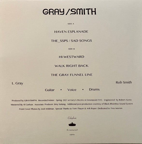 GRAY/SMITH : GRAY/SMITH (LP, 150)