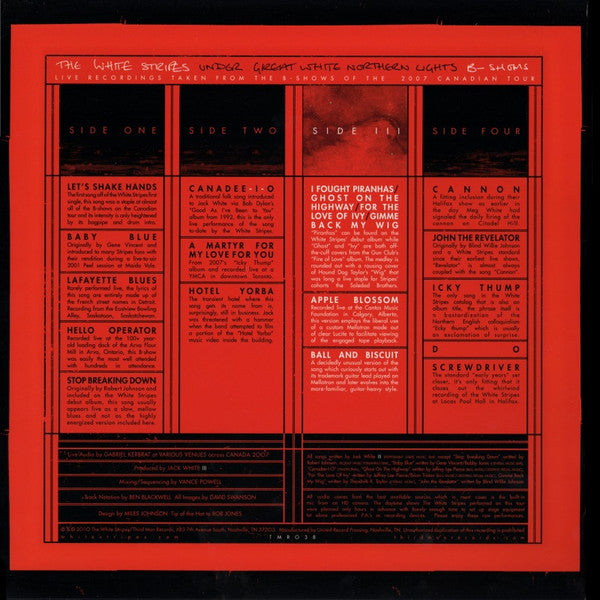 The White Stripes : Under Great White Northern Lights B-Shows (2xLP, Ltd)