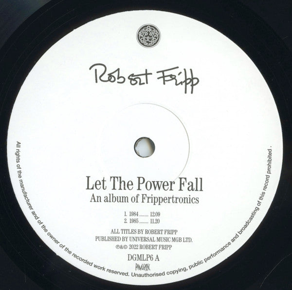 Robert Fripp : Let The Power Fall (LP, Album, RE, 200)