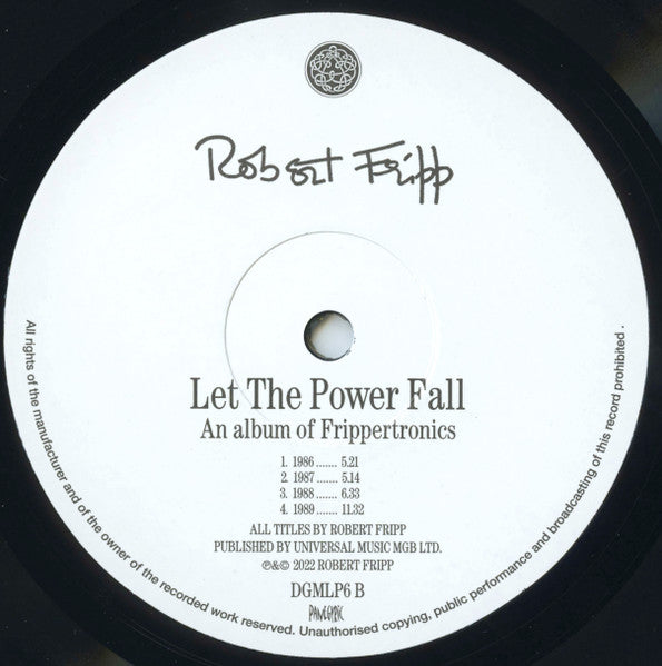 Robert Fripp : Let The Power Fall (LP, Album, RE, 200)