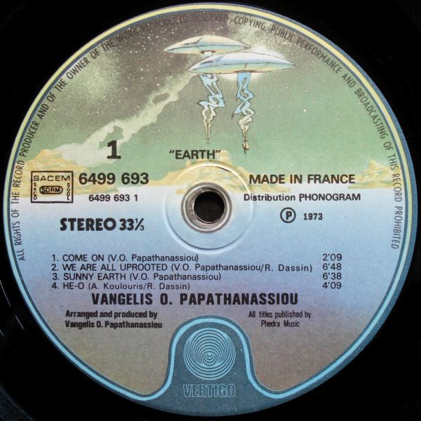 Vangelis O. Papathanassiou* : Earth (LP, Album)