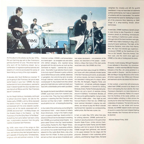 Crime (2) : San Francisco's Doomed (LP, RE)