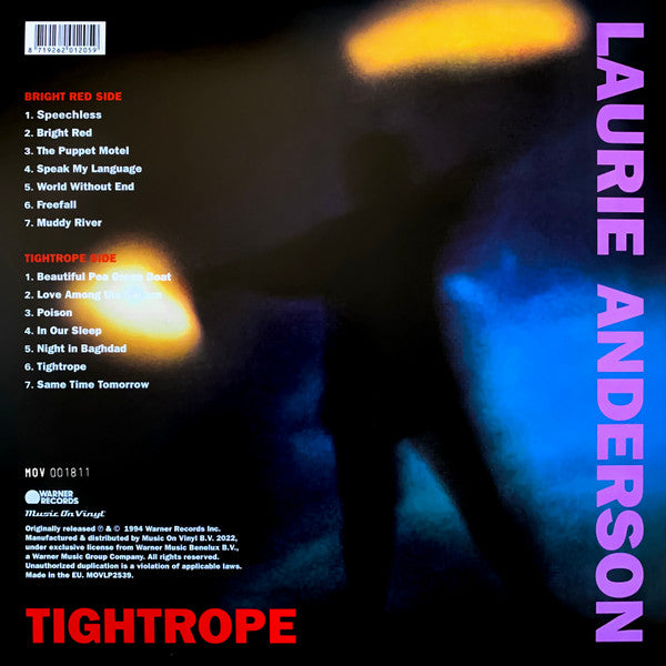 Laurie Anderson : Bright Red (LP, Album, Ltd, Num, RE, Red)