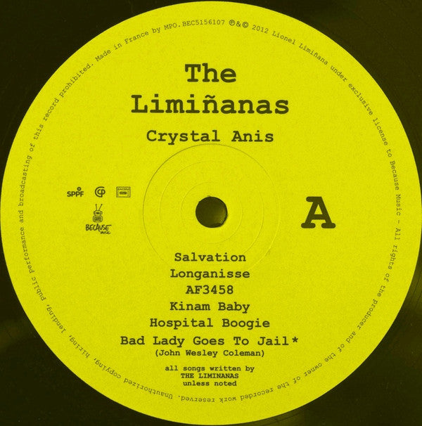 The Limiñanas : Crystal Anis (LP, Album, RE + CD, Album, RE)