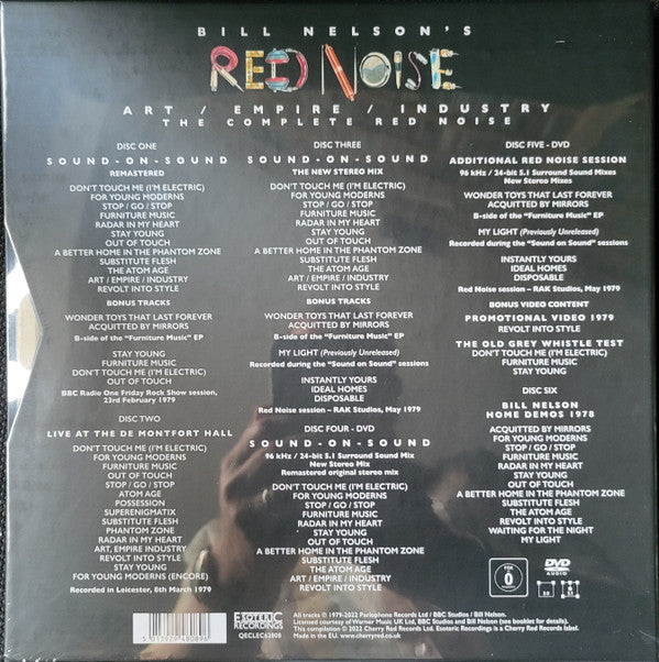 Bill Nelson’s Red Noise* : Art/Empire/Industry (The Complete Red Noise) (Dlx, Ltd + CD, Album, RE, RM + CD + CD, Album, Rem)