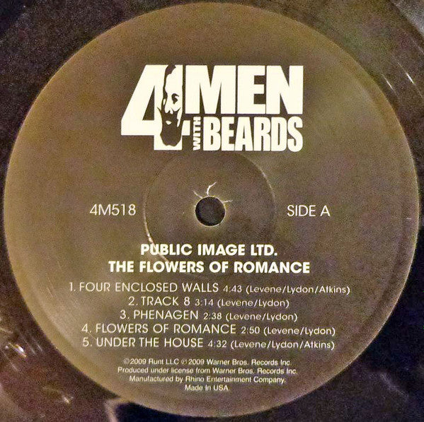 Public Image Limited : The Flowers Of Romance (LP, Album, RE, 180)