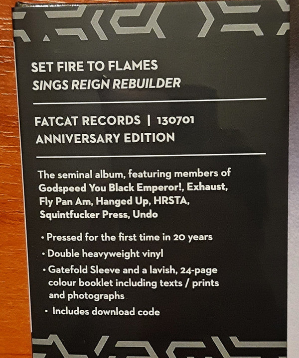 Set Fire To Flames : Sings Reign Rebuilder (2xLP, Album, RE, RM, Ann)