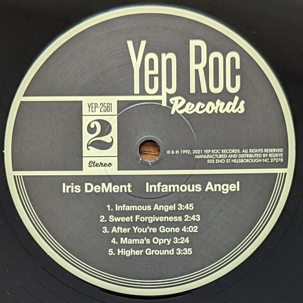 Iris DeMent : Infamous Angel (LP, Album, RE, RM)