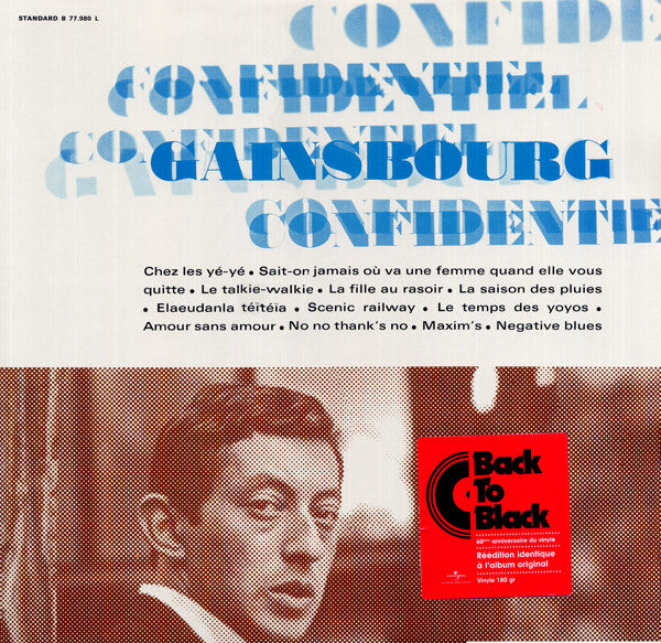Serge Gainsbourg : Confidentiel (LP, Album, RE)