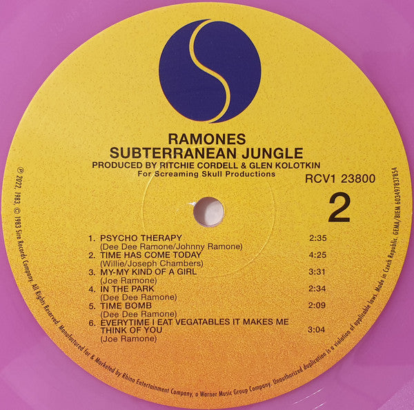 Ramones : Subterranean Jungle (LP, Album, Ltd, RE, Vio)