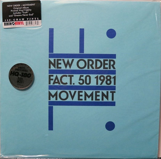 New Order : Movement (LP, Album, RE, 180)