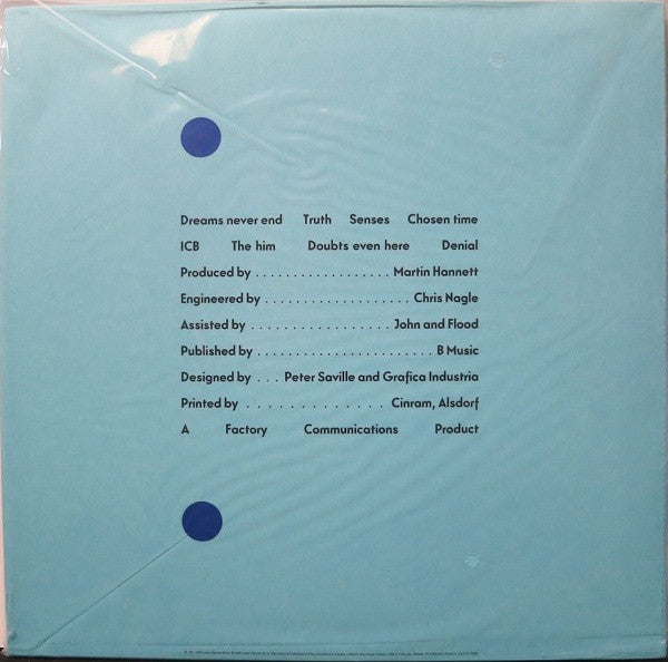 New Order : Movement (LP, Album, RE, 180)