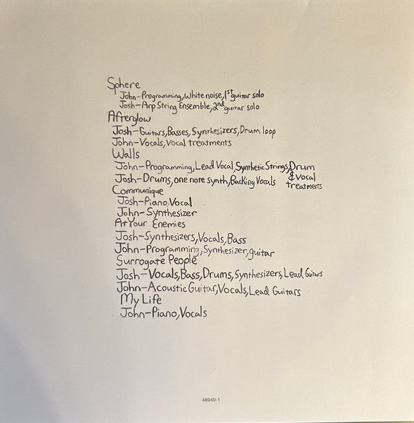 John Frusciante, Josh Klinghoffer : A Sphere In The Heart Of Silence (LP, Album, RE)