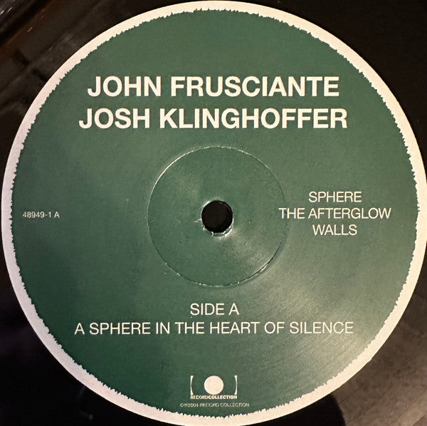 John Frusciante, Josh Klinghoffer : A Sphere In The Heart Of Silence (LP, Album, RE)