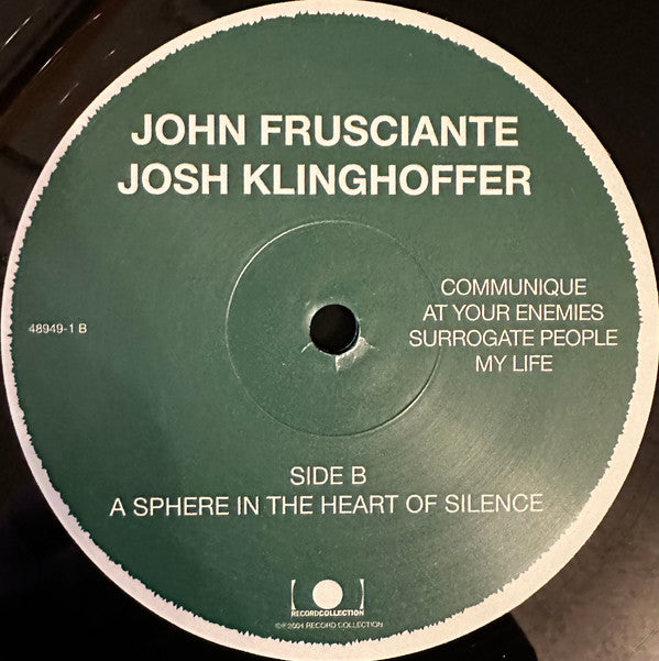 John Frusciante, Josh Klinghoffer : A Sphere In The Heart Of Silence (LP, Album, RE)