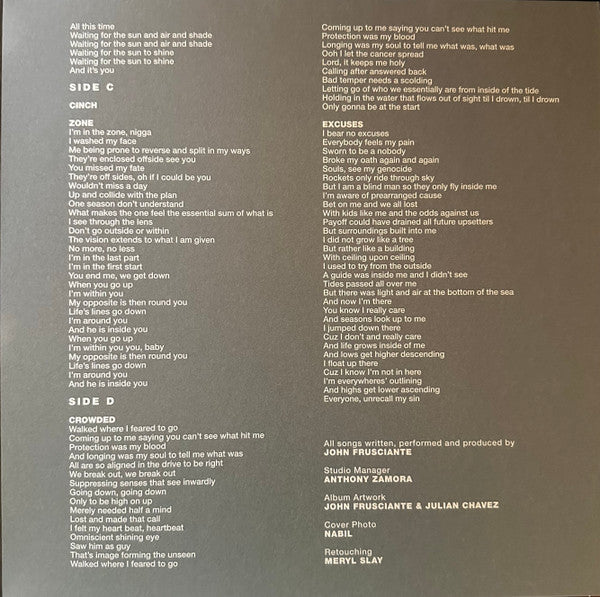 John Frusciante : Enclosure (2xLP, Album, RE)