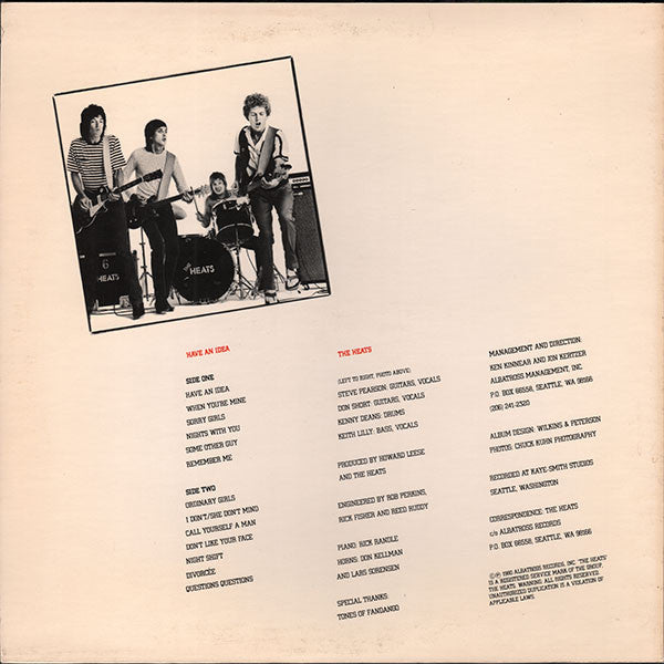 The Heats : Have An Idea (LP, Album)