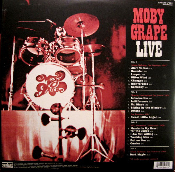 Moby Grape : Live (Historic Live Moby Grape Performances 1966-1969) (2xLP, Album, Mono)