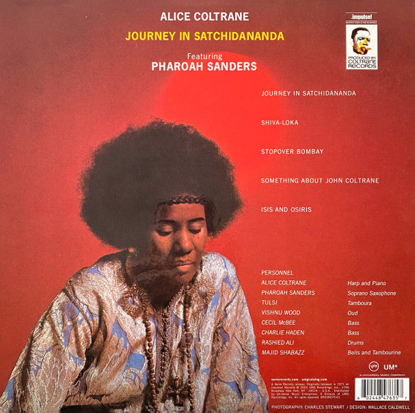 Alice Coltrane Featuring Pharoah Sanders : Journey In Satchidananda (LP, Album, RE, 180)