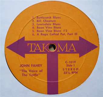John Fahey : The Voice Of The Turtle (LP, Album, RP, 11 )