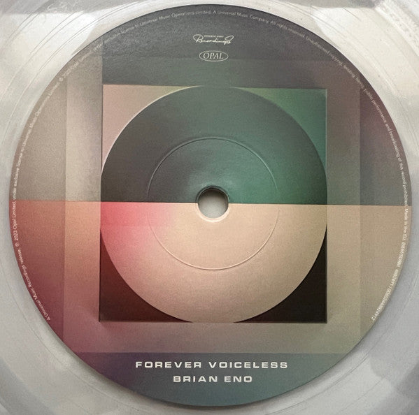 Brian Eno : Forever Voiceless (LP, Album, RSD, Cle)
