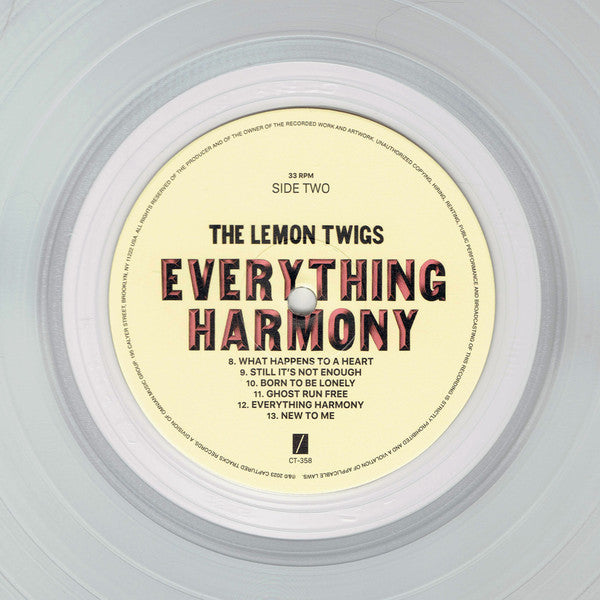 The Lemon Twigs : Everything Harmony (LP, Album, Cle)