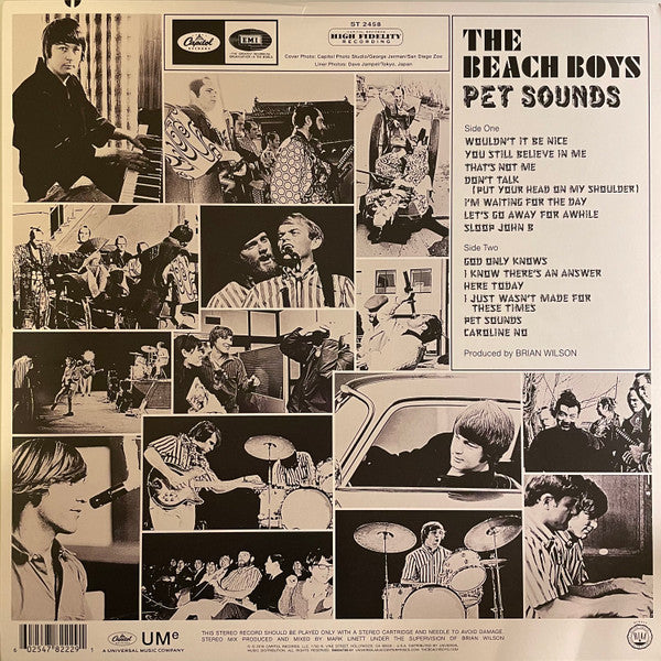 The Beach Boys : Pet Sounds (LP, Album, Mono, MP, RE, 50t)