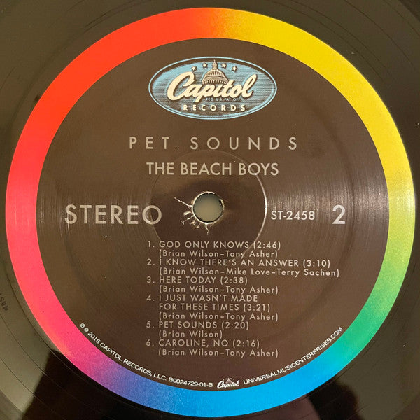 The Beach Boys : Pet Sounds (LP, Album, Mono, MP, RE, 50t)