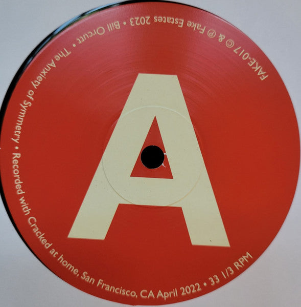 Bill Orcutt : The Anxiety Of Symmetry (LP, Album, Ltd)