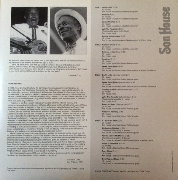 Son House : Father Of The Delta Blues: The Complete 1965 Sessions (2xLP, Album, Ltd, RE, RM, 180)