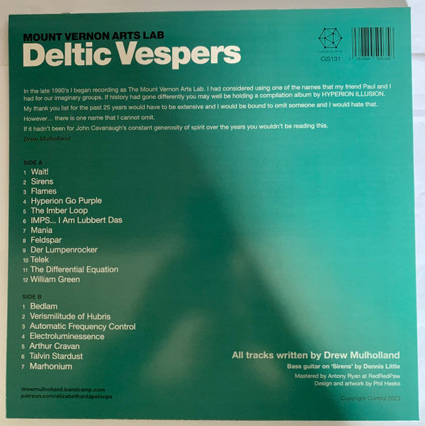 Mount Vernon Arts Lab : Deltic Vespers (LP, Pur)