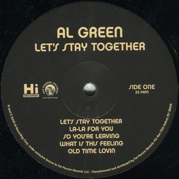 Al Green : Let's Stay Together (LP, Album, Ltd, RE, 180)