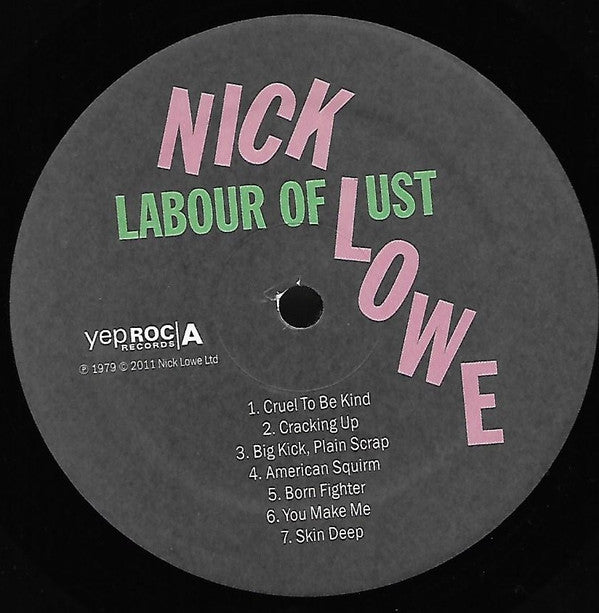 Nick Lowe : Labour Of Lust (LP, Album, RE, Gat)